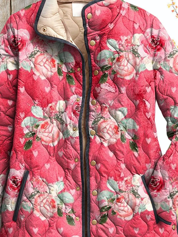 CATHERINE | VESTE MATELASSÉE JARDIN INTEMPOREL