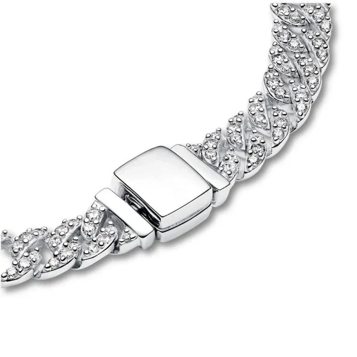 Adele | Bracelet cubain en moissanite