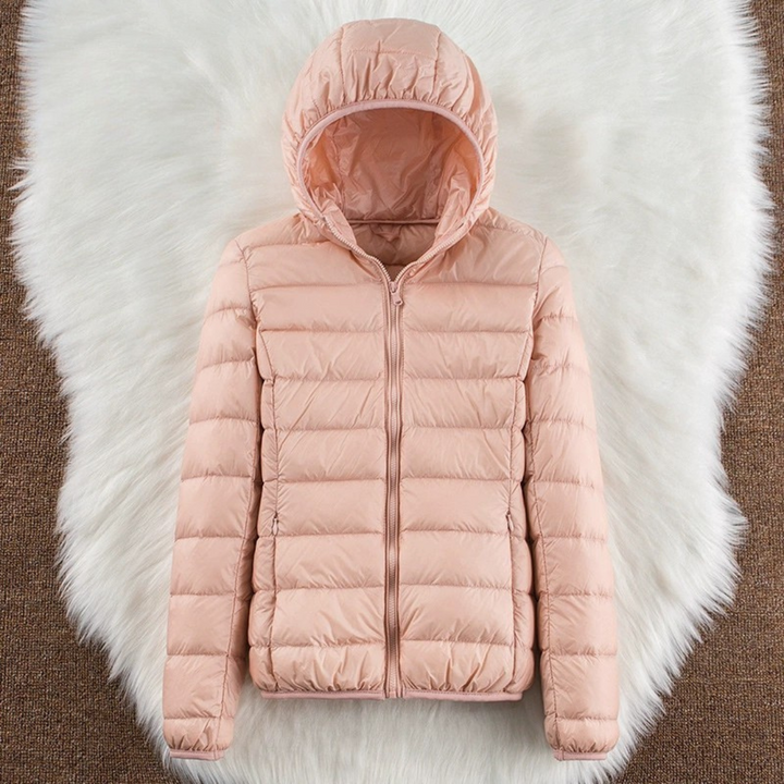 Aamu | Veste mi-saison rose pâle
