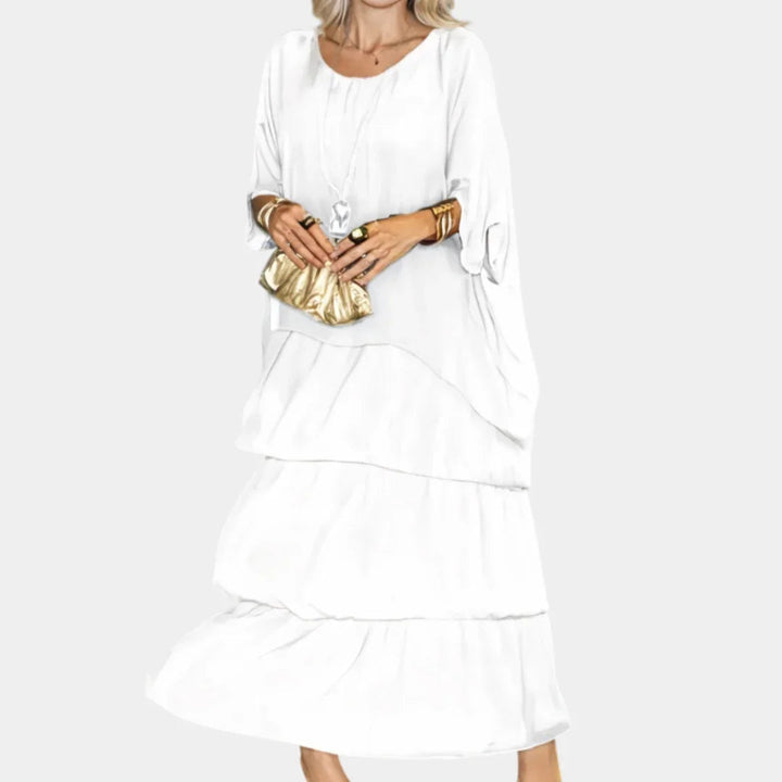 Agnès | Élégant Robe Maxi Fluide