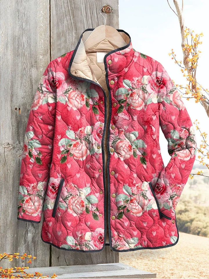 CATHERINE | VESTE MATELASSÉE JARDIN INTEMPOREL