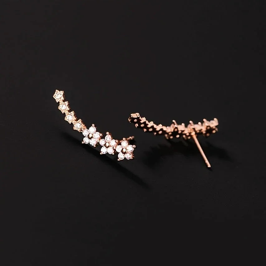 Éclore | Boucles d'oreilles intemporelles en fleurs