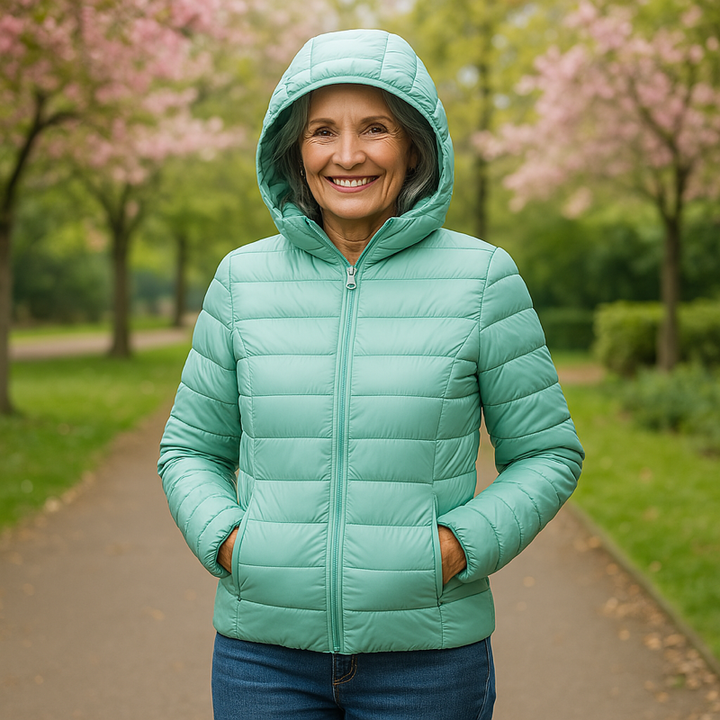 Aamu | Veste mi-saison vert menthe