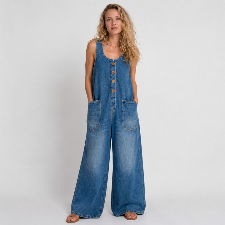 Chloé | Combinaison en denim lavé vintage