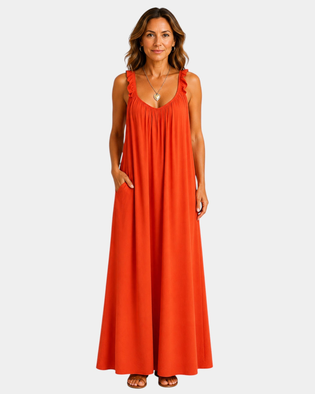 Bérangère | Robe maxi légère et aérienne