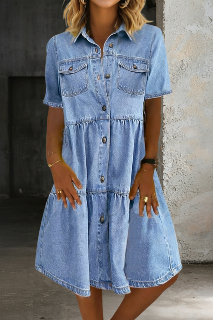 Sabine | Robe en jean décontractée élégante