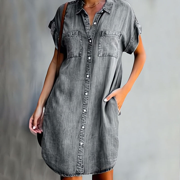 Coralie | Robe chemise avec boutons