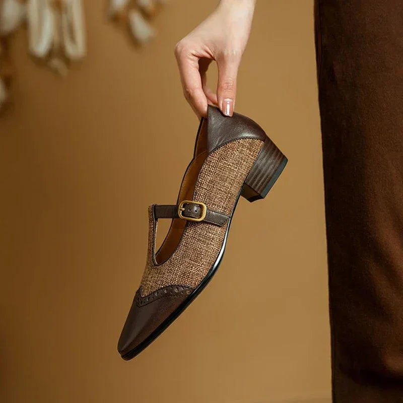 Chloé | Chaussures Vintage en Cuir avec Boucle
