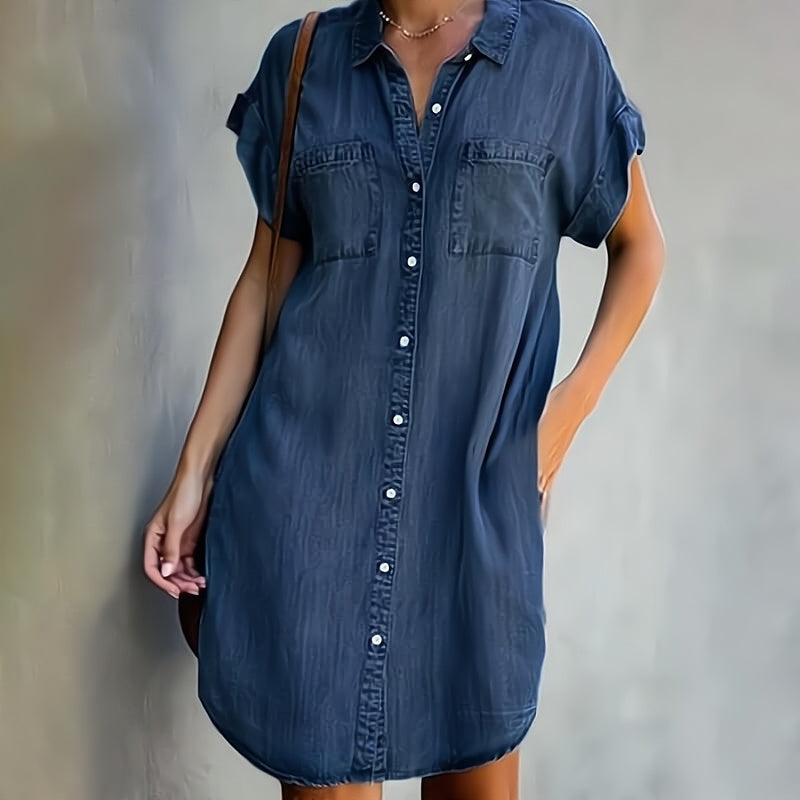 Coralie | Robe chemise avec boutons