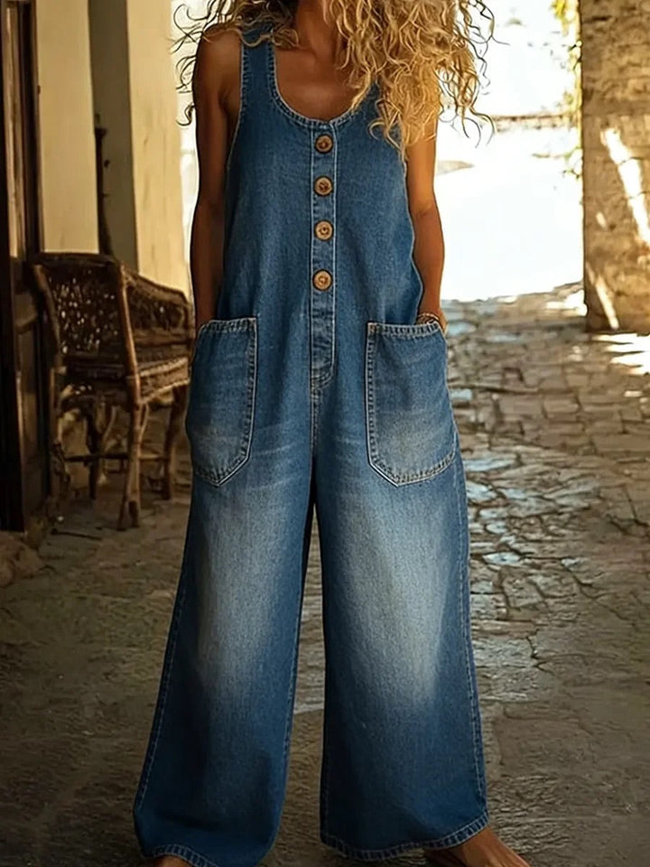 Chloé | Combinaison en denim lavé vintage